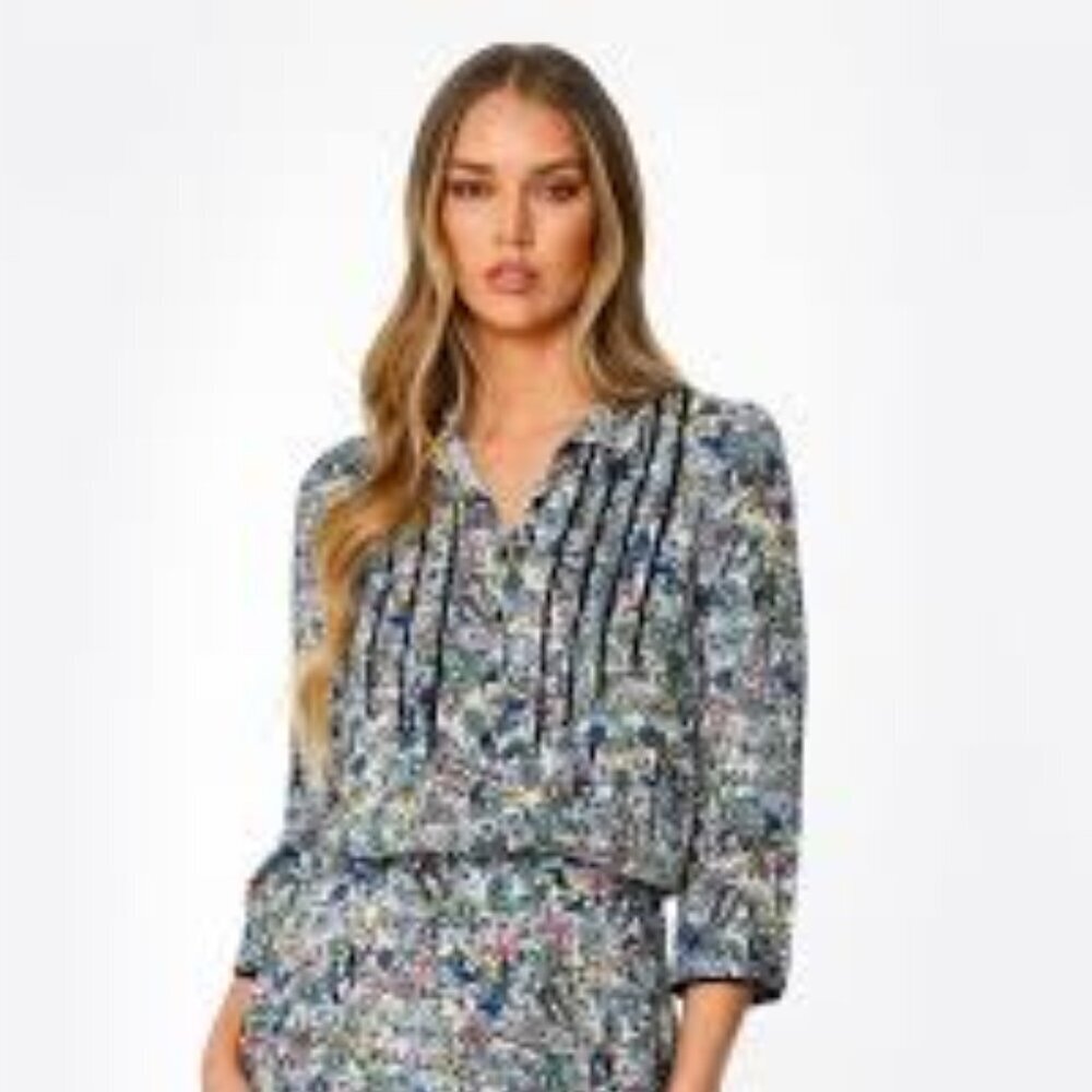 Zadig & Voltaire Multicolor Floral Blouse created from a dress size S